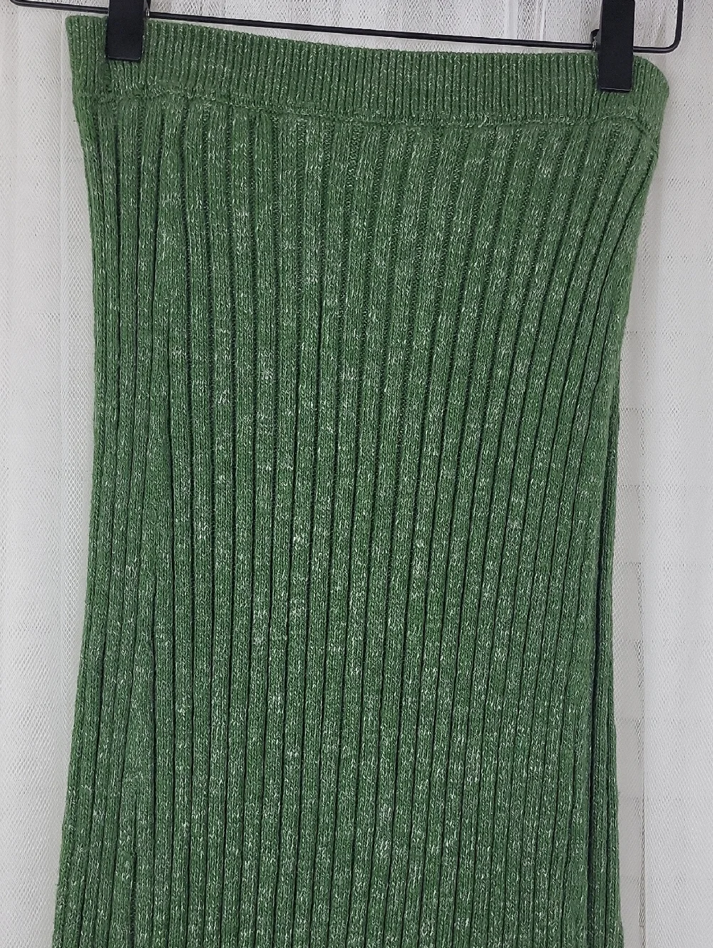 Free People Womens Ribbed Knit Maxi Skirt‎ in Forest Green. Size S